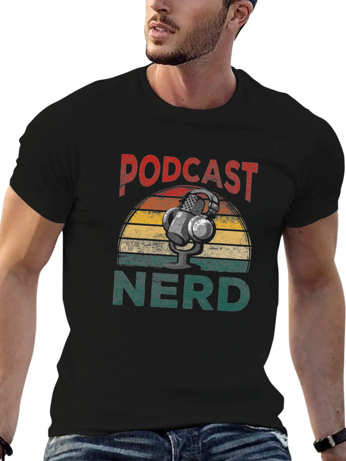 Podcast Nerd Graphic T-Shirt