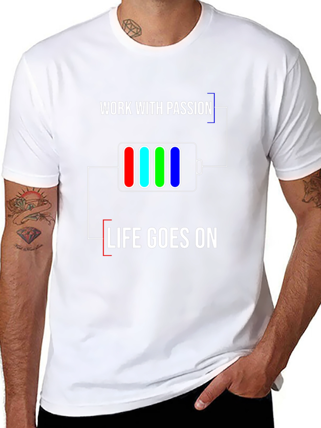 Work with Passion T-Shirt | Life Goes On
