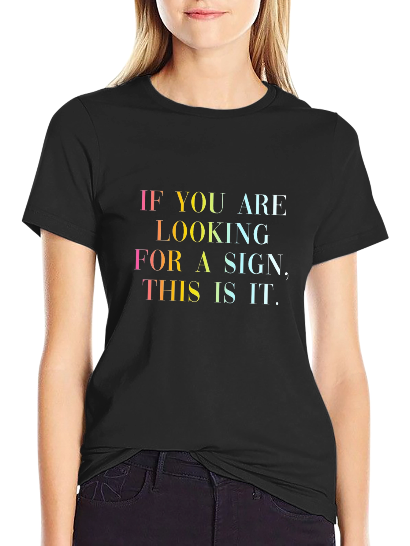 Inspirational Quote Graphic Tee - Unisex Black T-Shirt