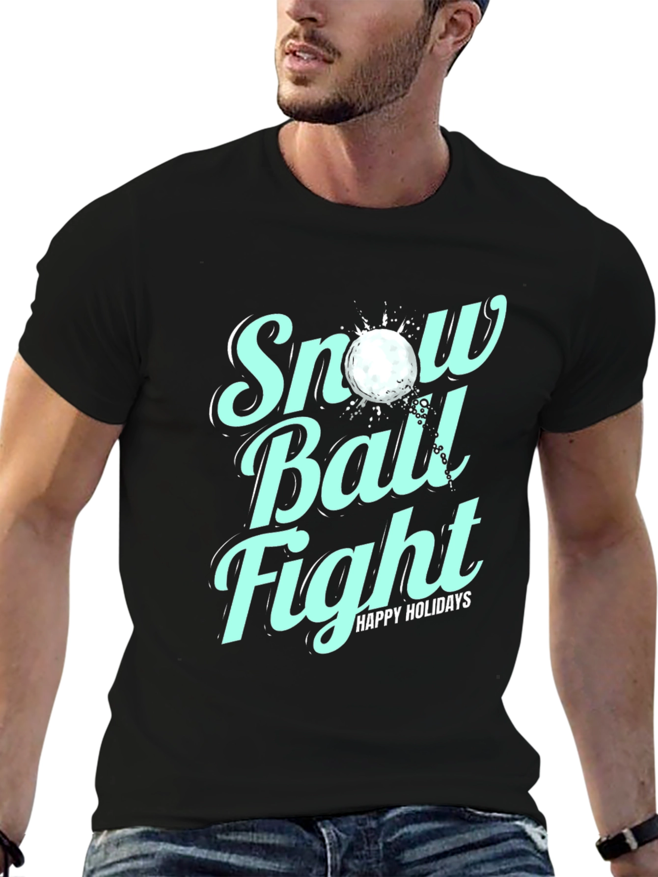Snow Ball Fight Holiday T-Shirt