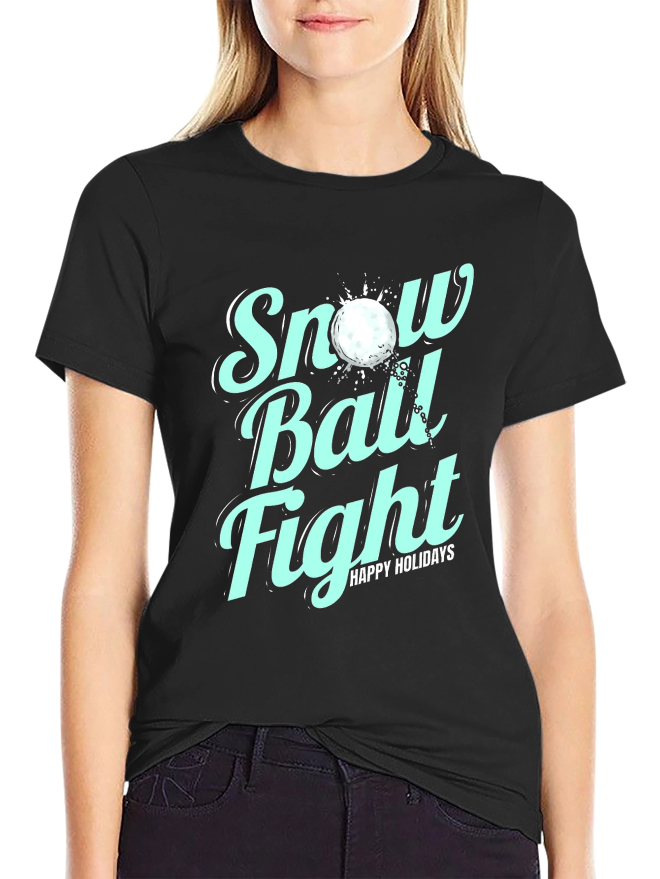 Snow Ball Fight Holiday T-Shirt