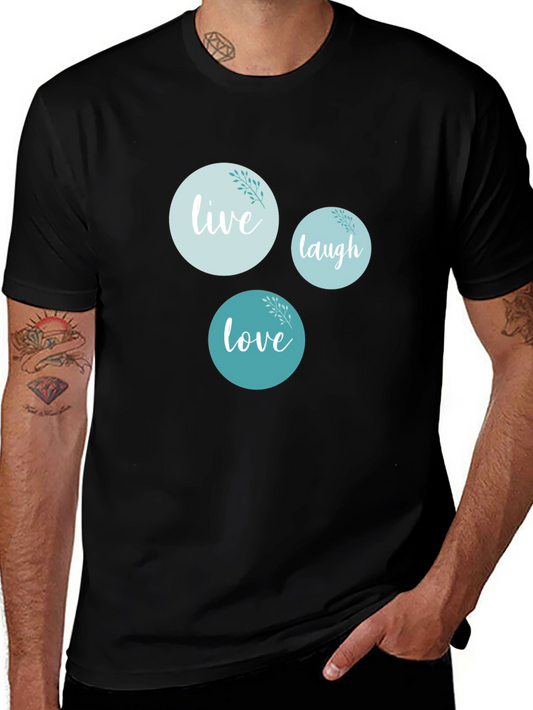Live Laugh Love Graphic Tee - Stylish Comfort