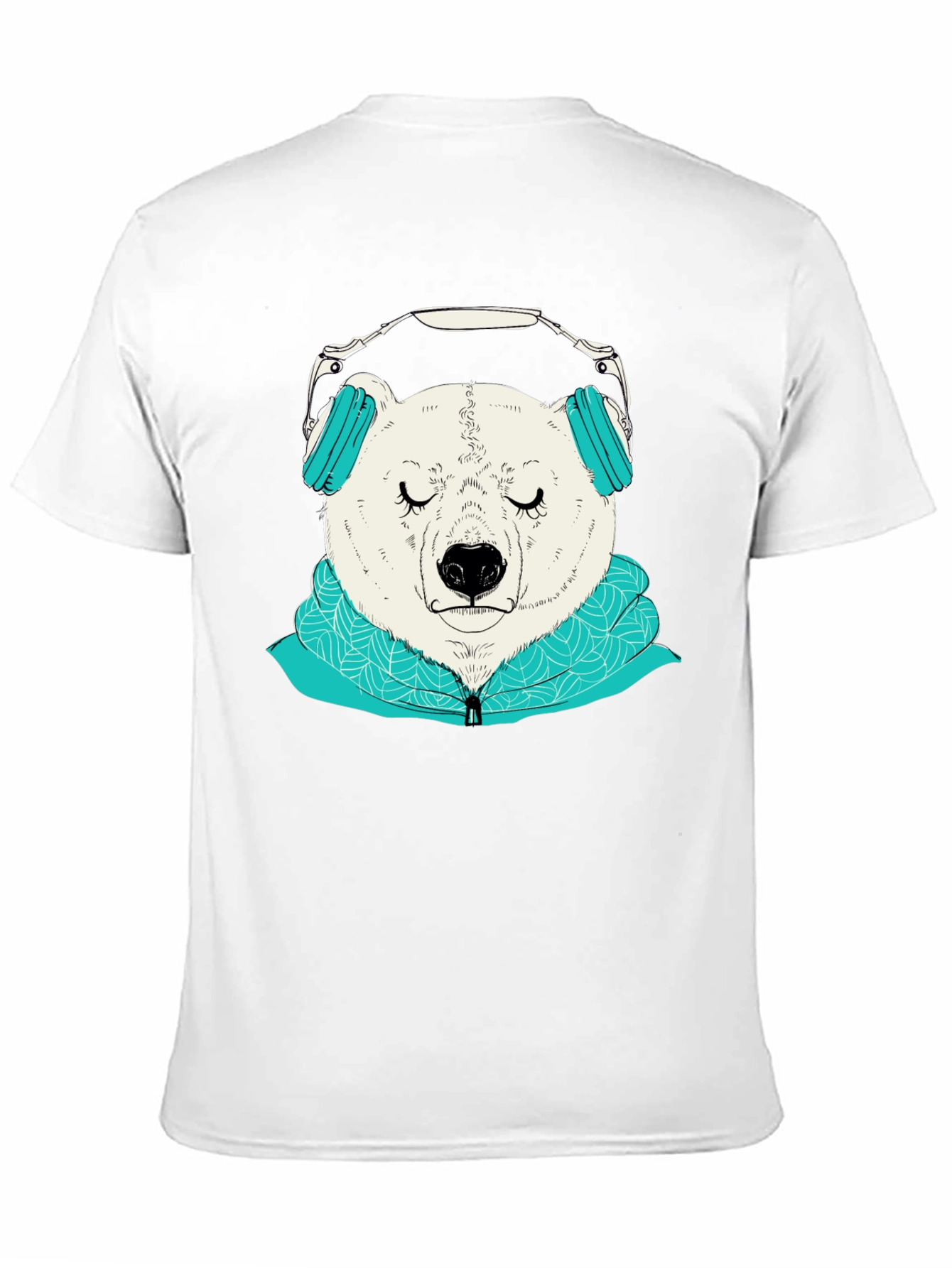 Bear with Headphones Graphic Tee
