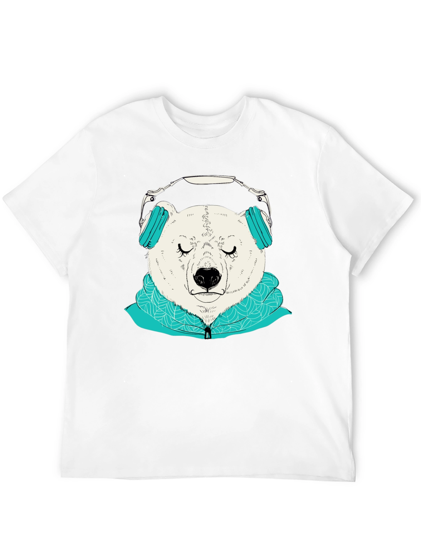 Bear with Headphones Graphic Tee