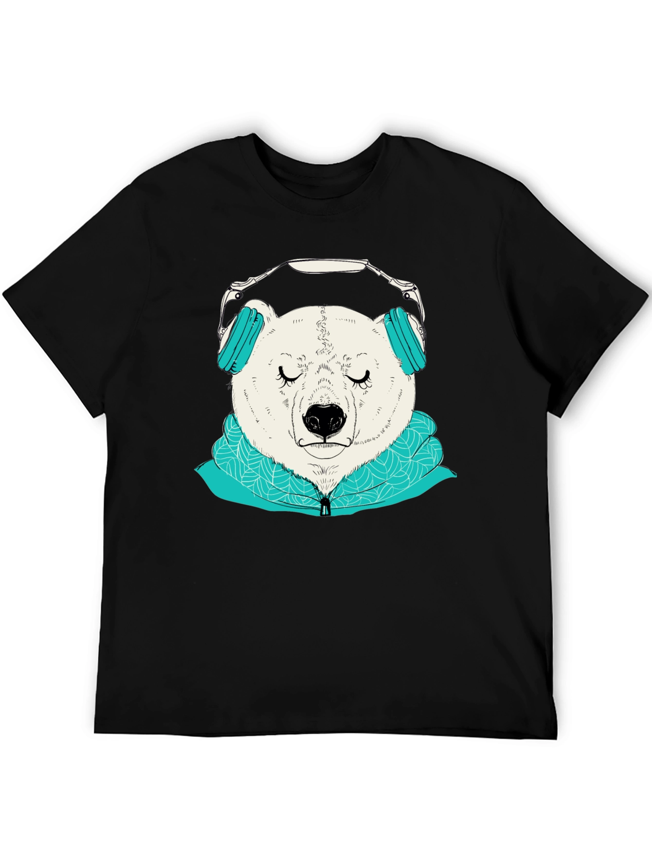 Bear with Headphones Graphic Tee