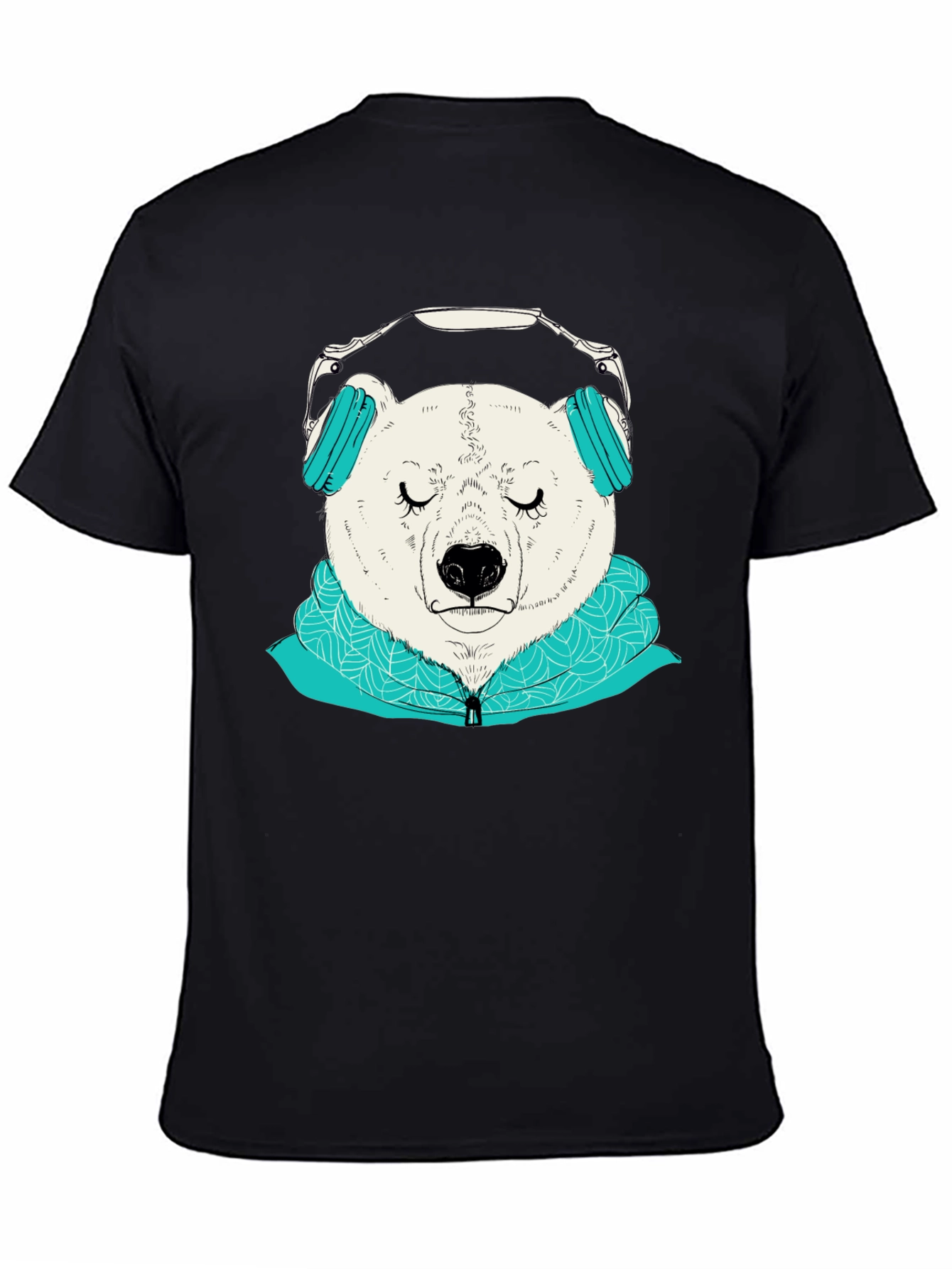 Bear with Headphones Graphic Tee
