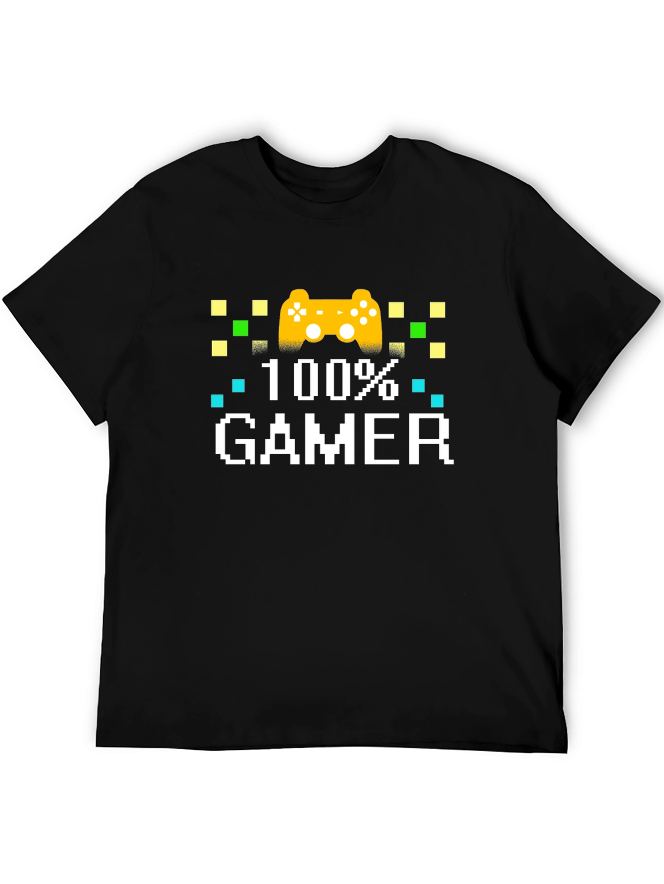 100% Gamer Black Graphic T-Shirt