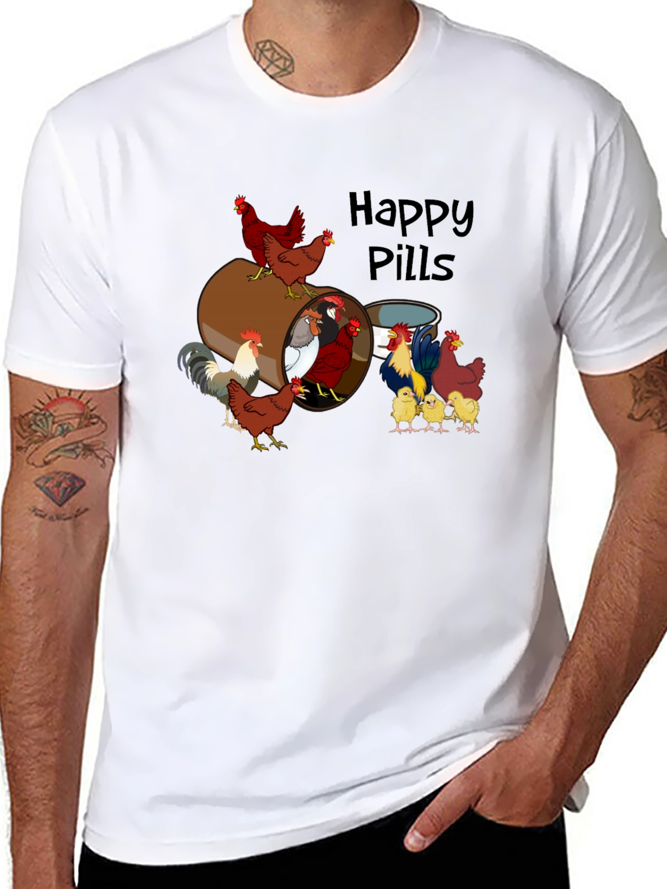 Chicken Happy Pills T-Shirt