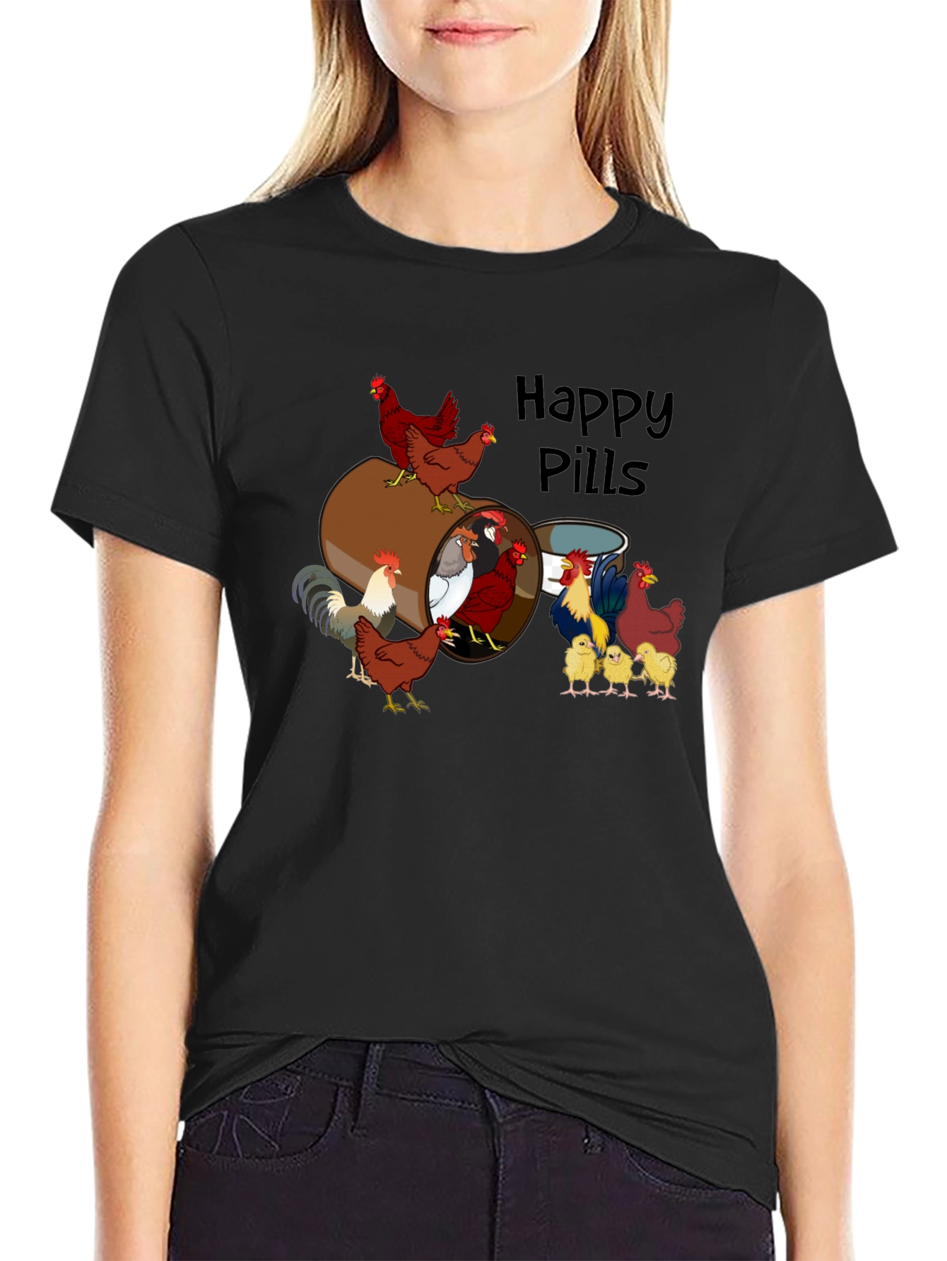Chicken Happy Pills T-Shirt