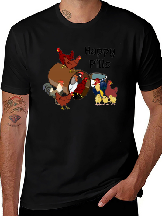 Chicken Happy Pills T-Shirt