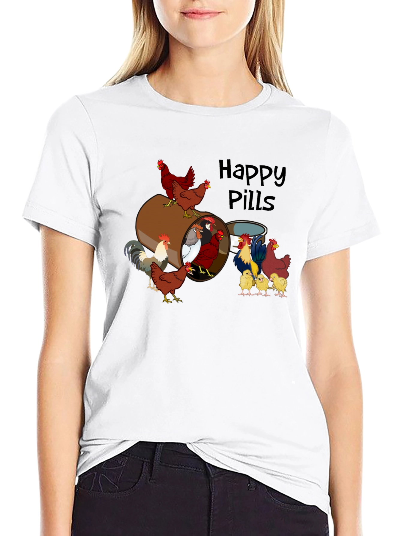 Chicken Happy Pills T-Shirt