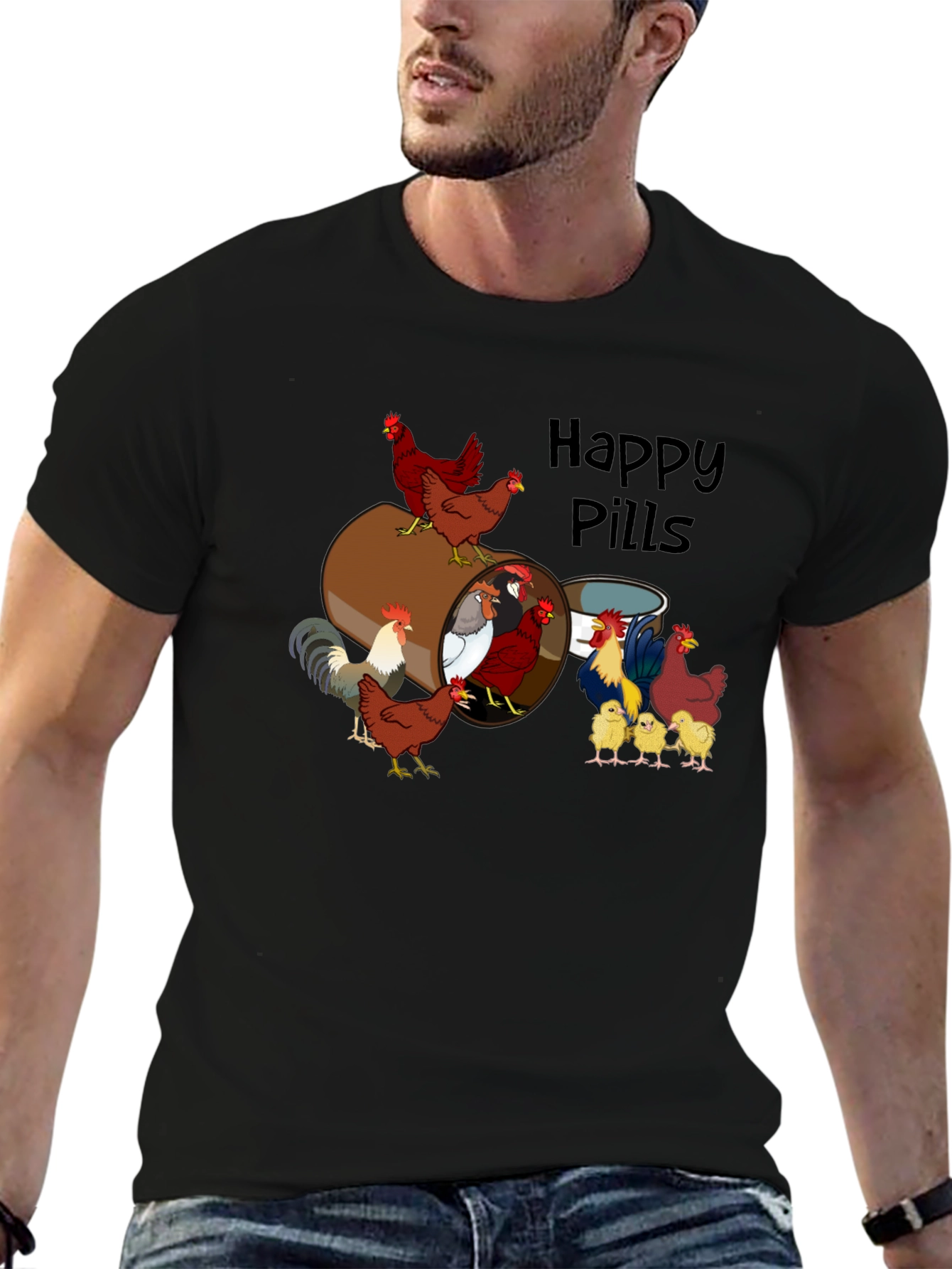 Chicken Happy Pills T-Shirt