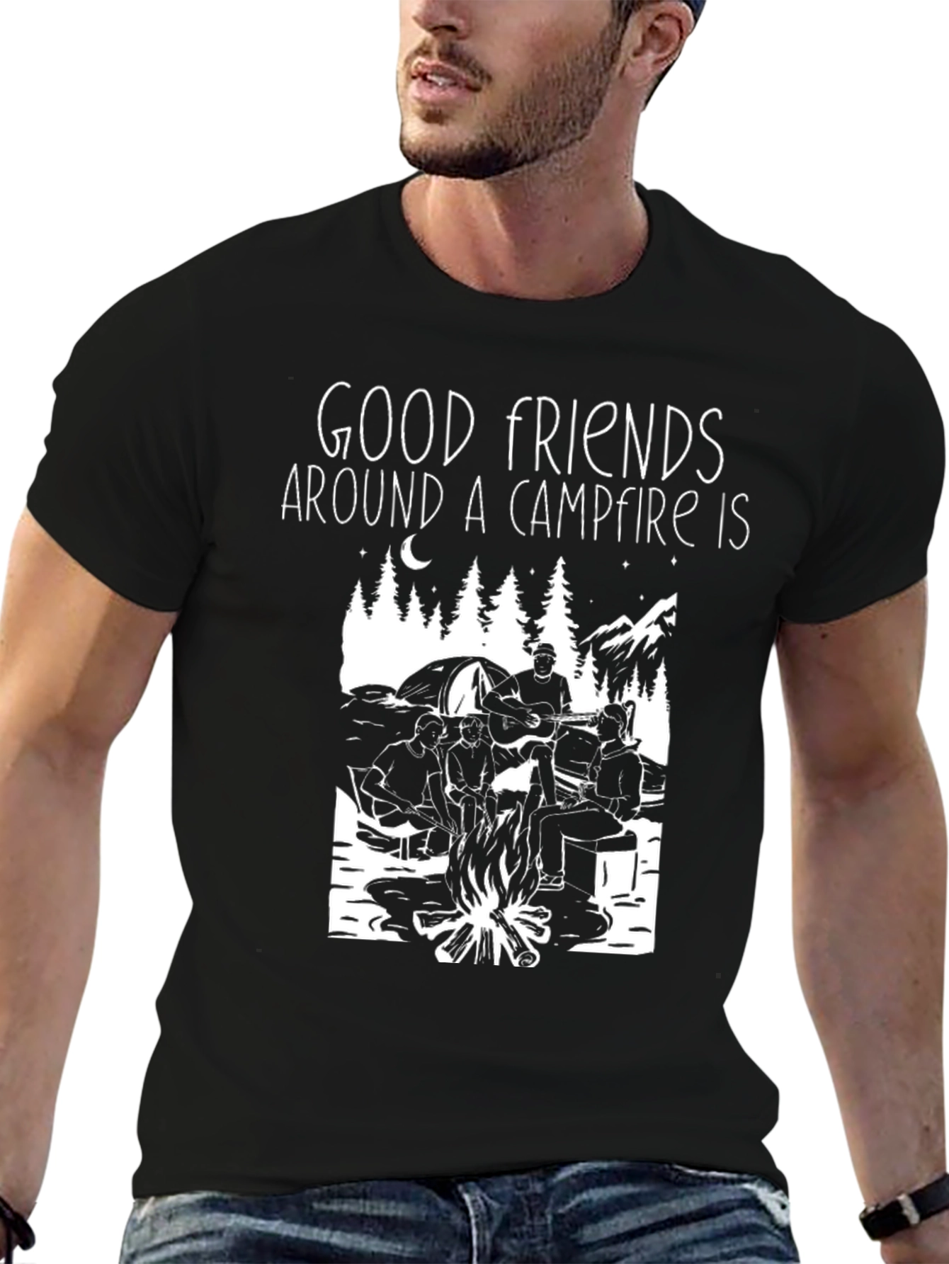 Good Friends Campfire Graphic Tee
