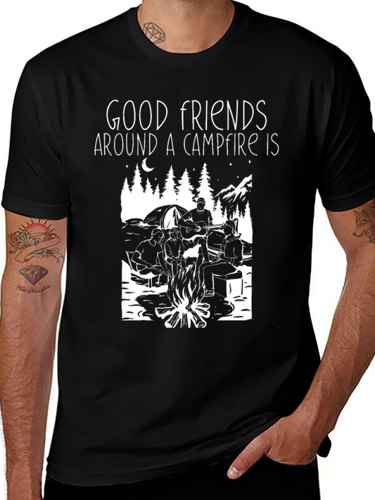 Good Friends Campfire Graphic Tee