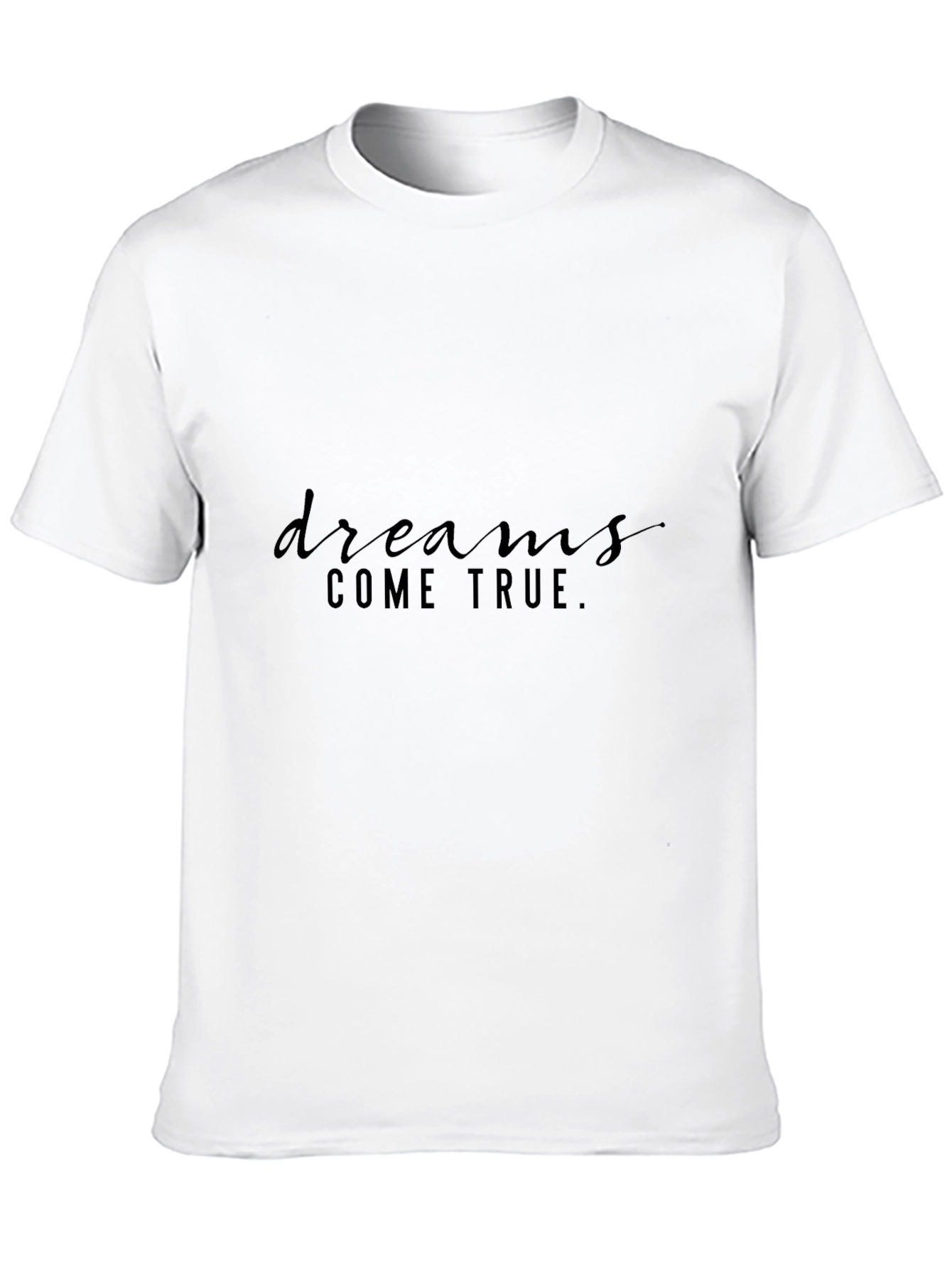 Dreams Come True Black Graphic T-Shirt