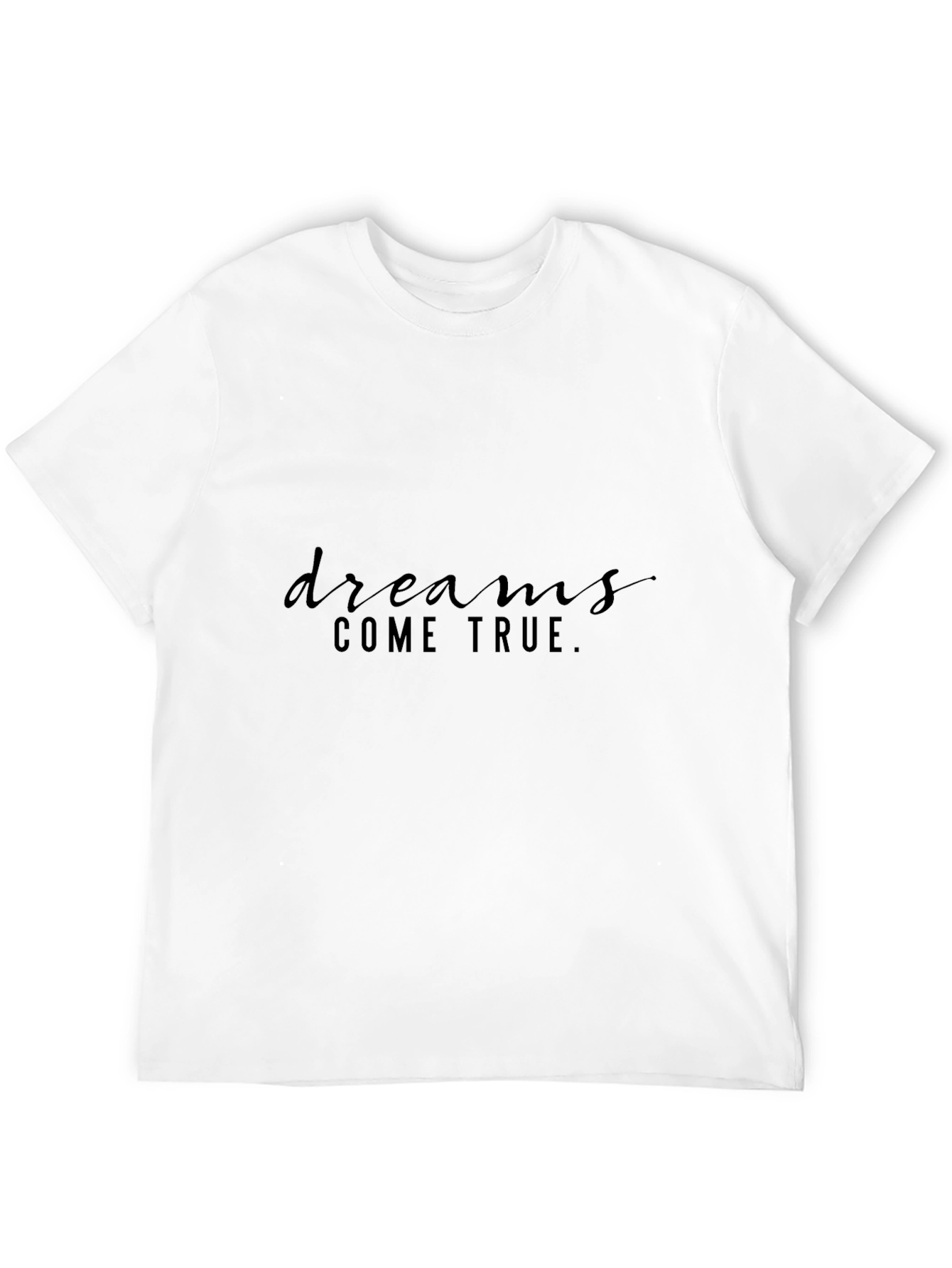 Dreams Come True Black Graphic T-Shirt