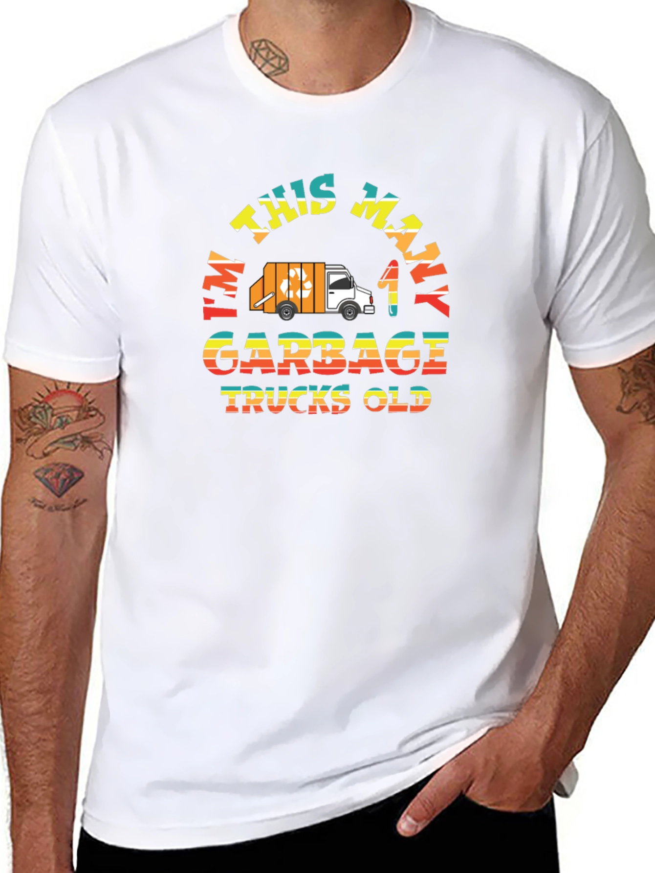 Im This Many Garbage Trucks Old T-Shirt