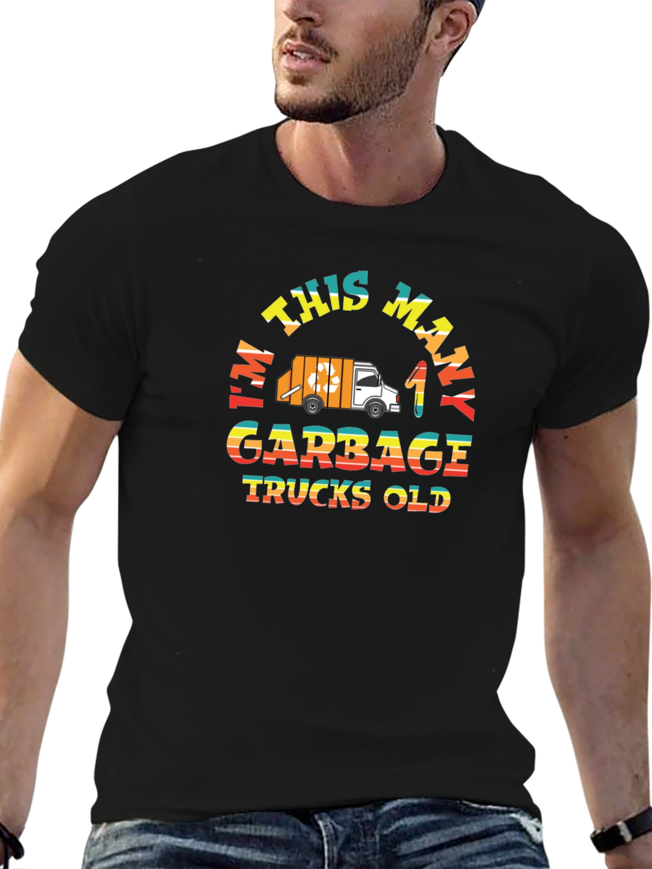 Im This Many Garbage Trucks Old T-Shirt