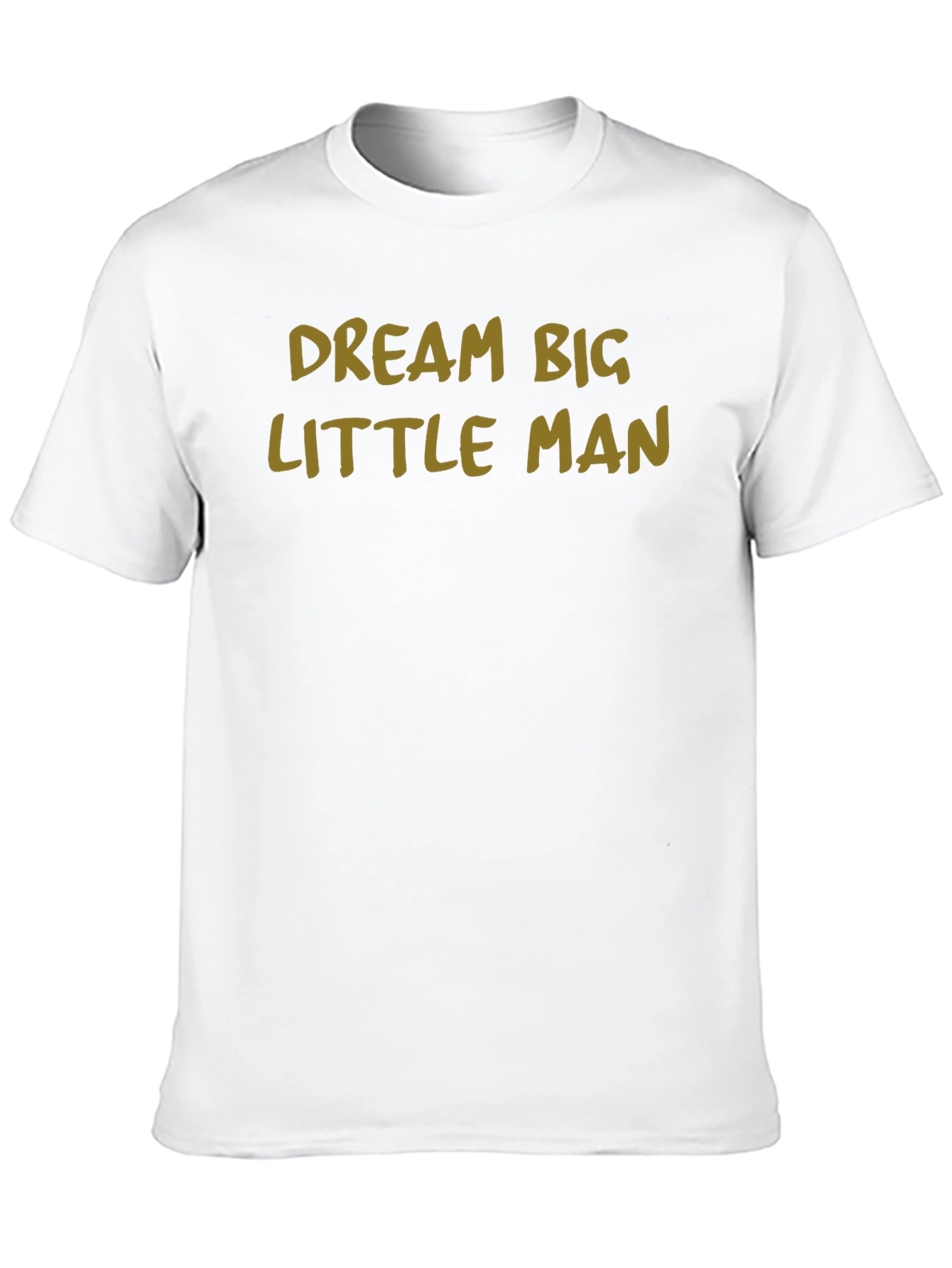 Dream Big Little Man Black Cotton Tee