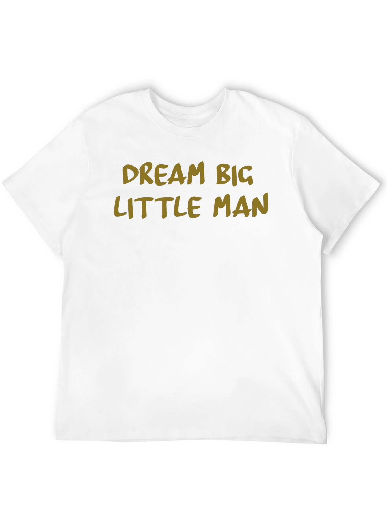 Dream Big Little Man Black Cotton Tee