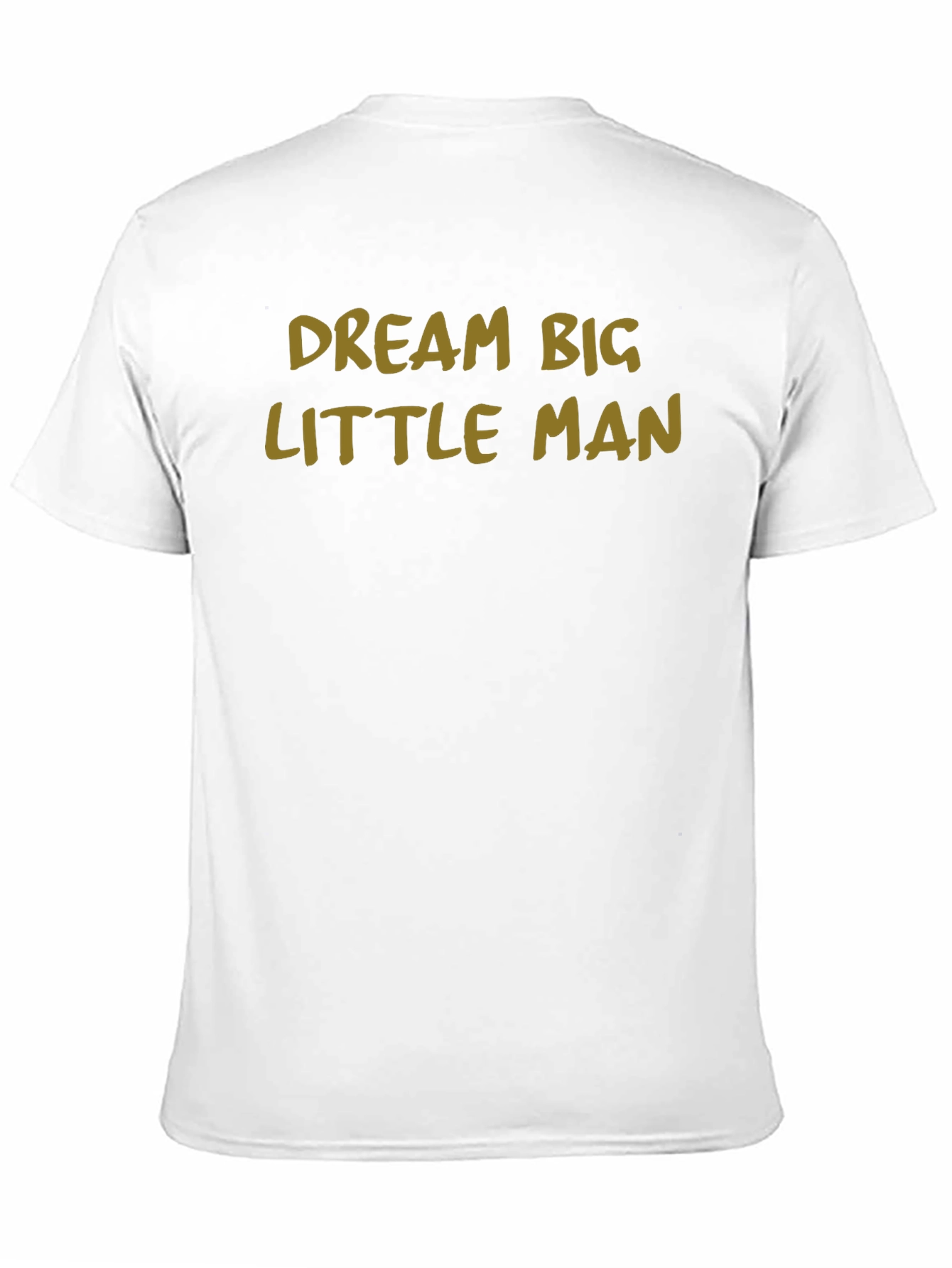 Dream Big Little Man Black Cotton Tee