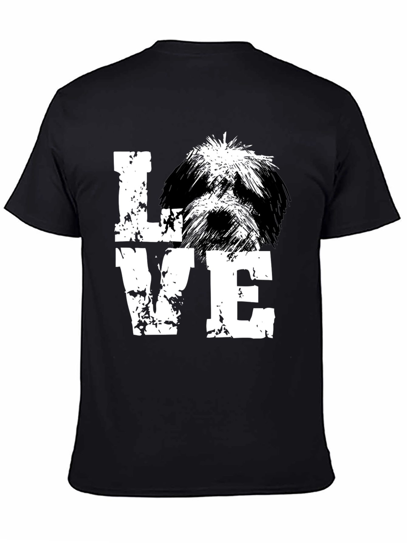 Love Dog Black T-Shirt