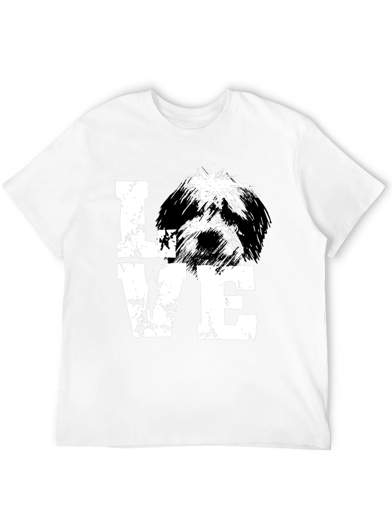 Love Dog Black T-Shirt