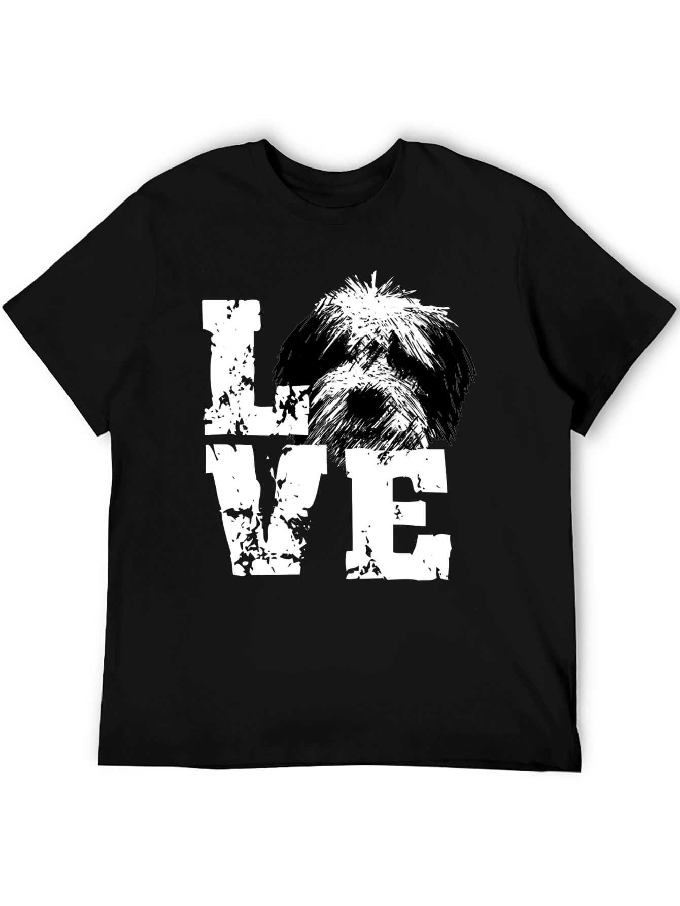 Love Dog Black T-Shirt