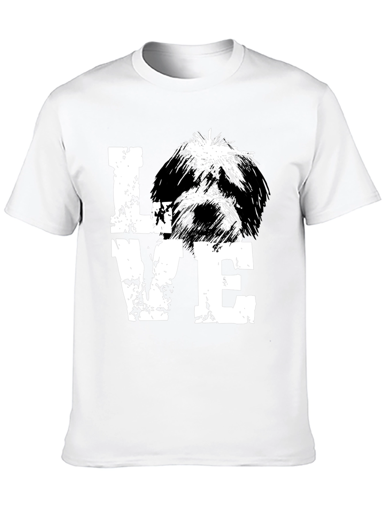 Love Dog Black T-Shirt