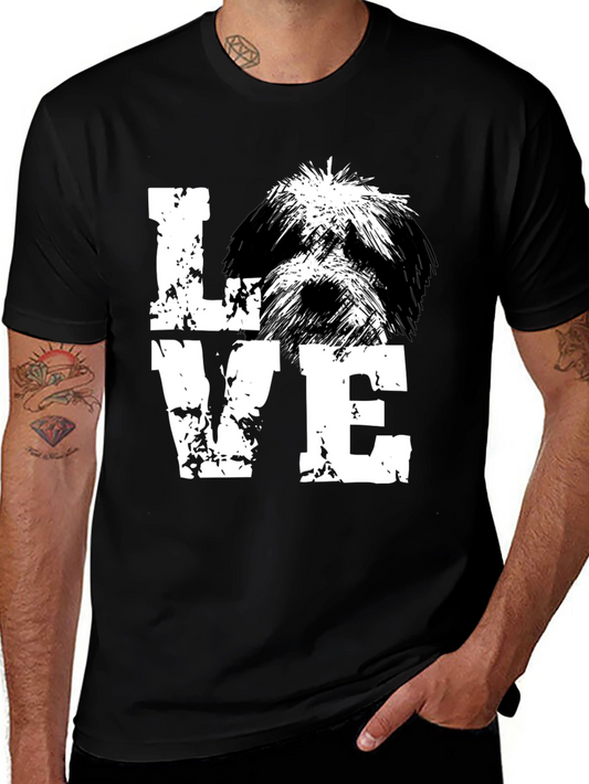 Love Dog Black T-Shirt