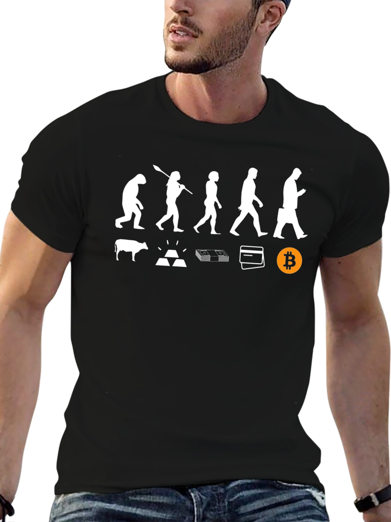 Bitcoin Evolution T-Shirt - Crypto Currency Tee