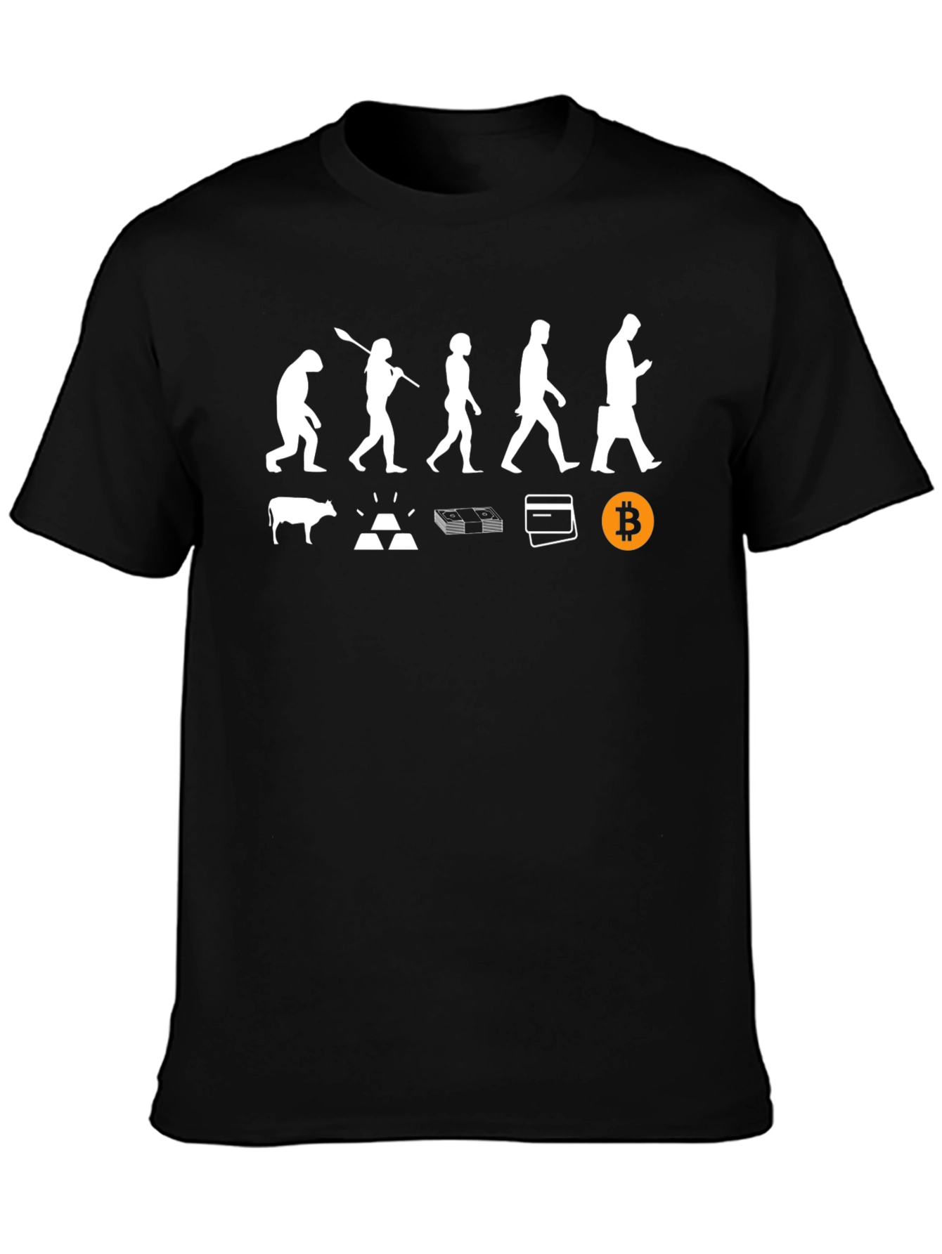 Bitcoin Evolution T-Shirt - Crypto Currency Tee