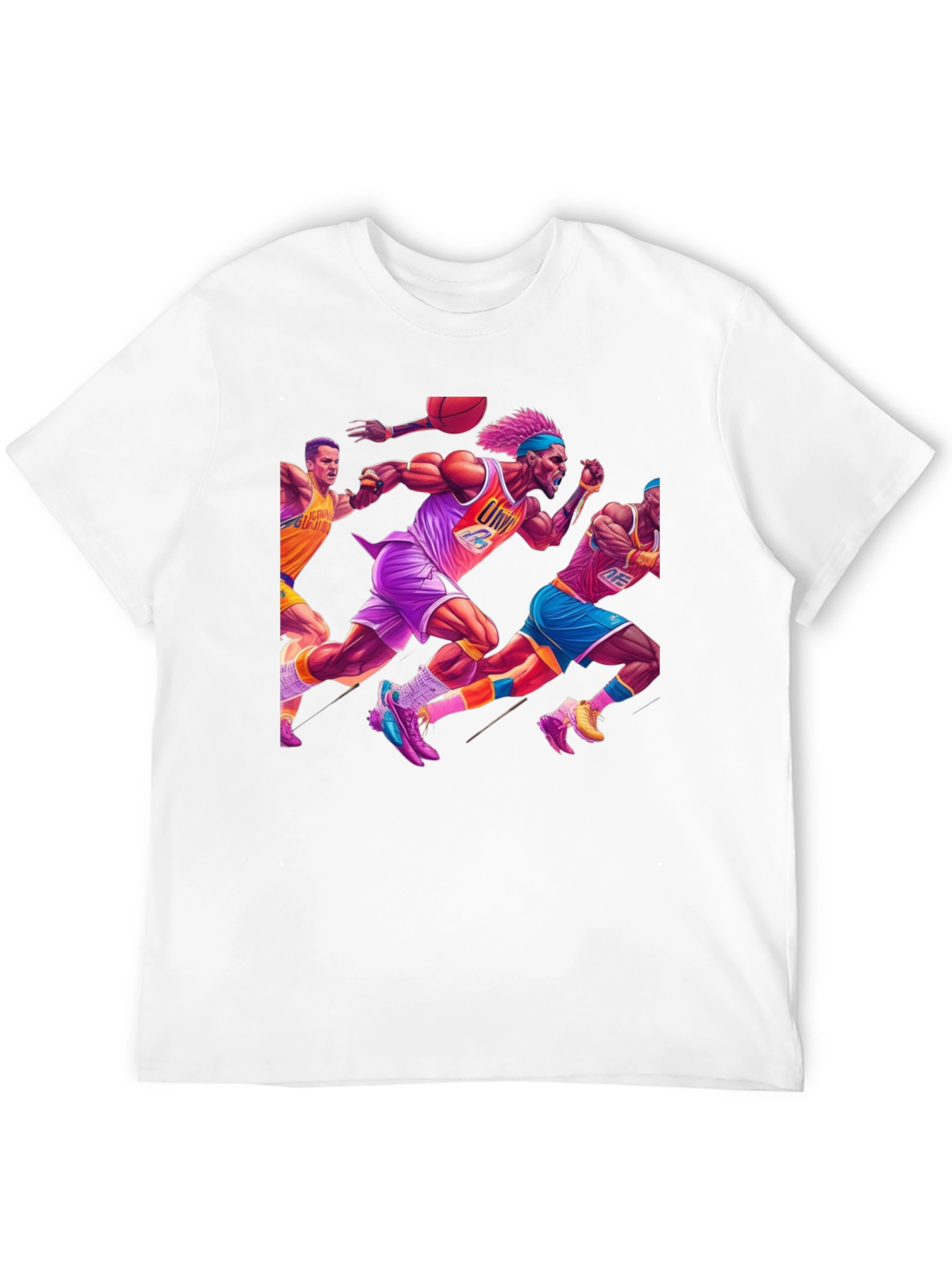 Retro Basketball Graphic T-Shirt