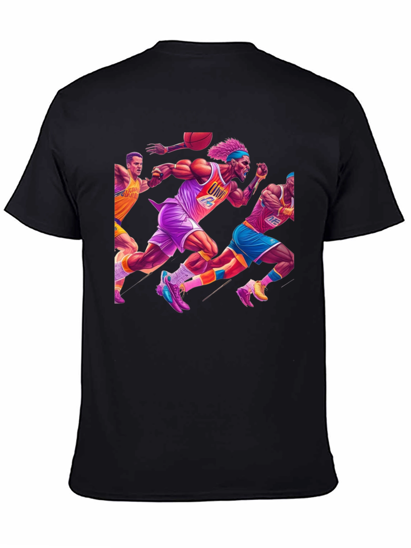 Retro Basketball Graphic T-Shirt