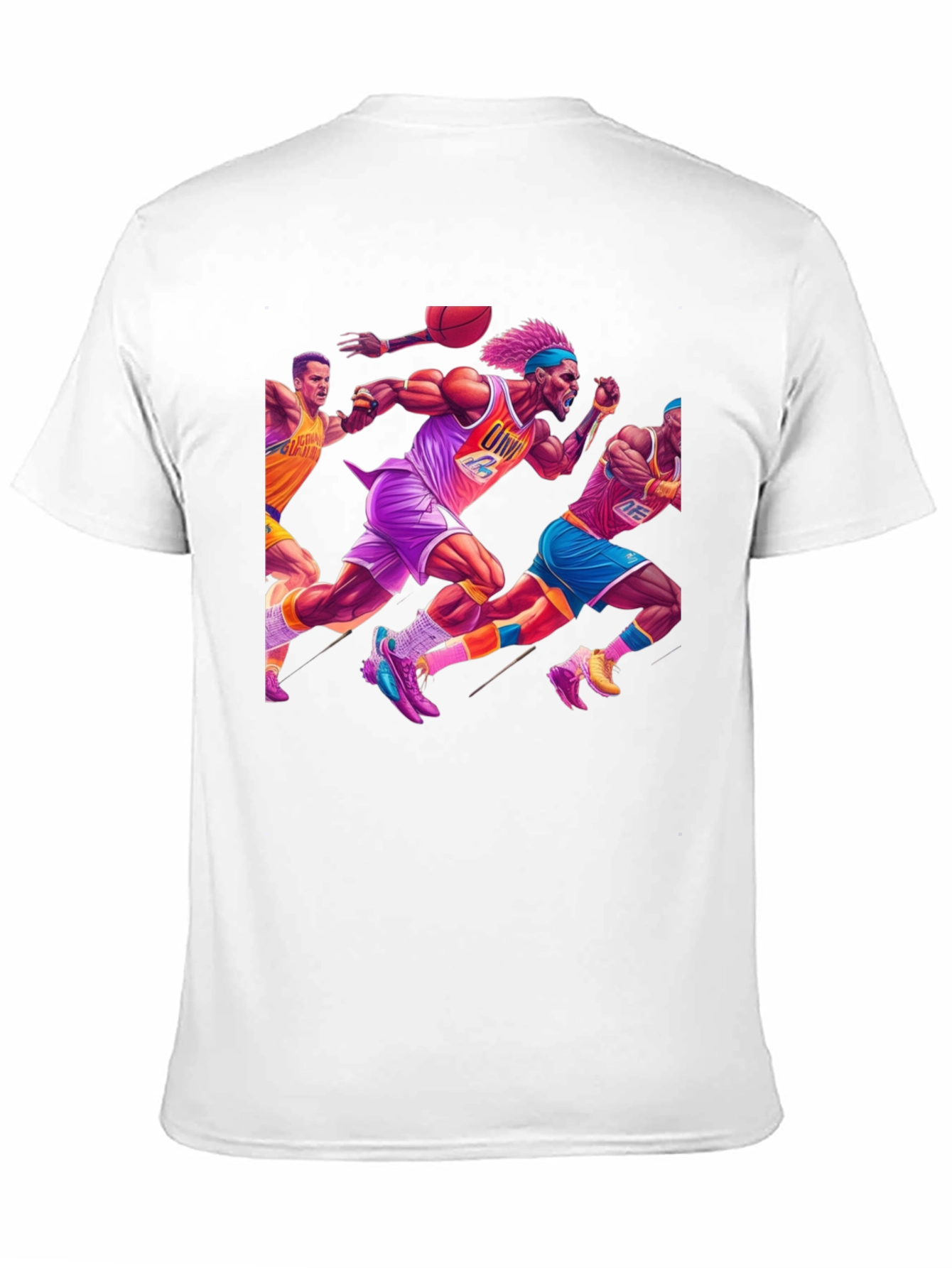 Retro Basketball Graphic T-Shirt