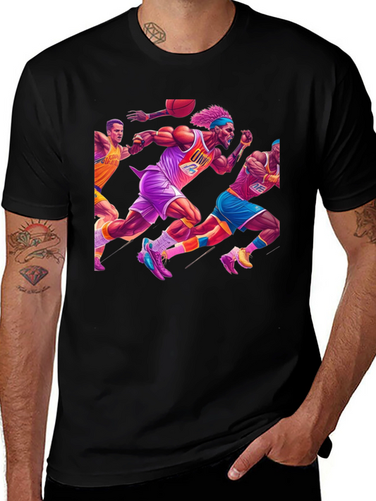 Retro Basketball Graphic T-Shirt