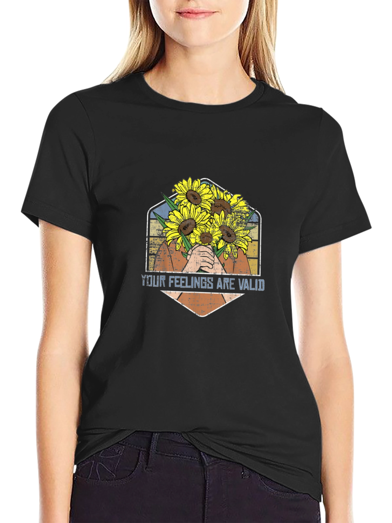 Your Feelings Are Valid Sunflower T-Shirt