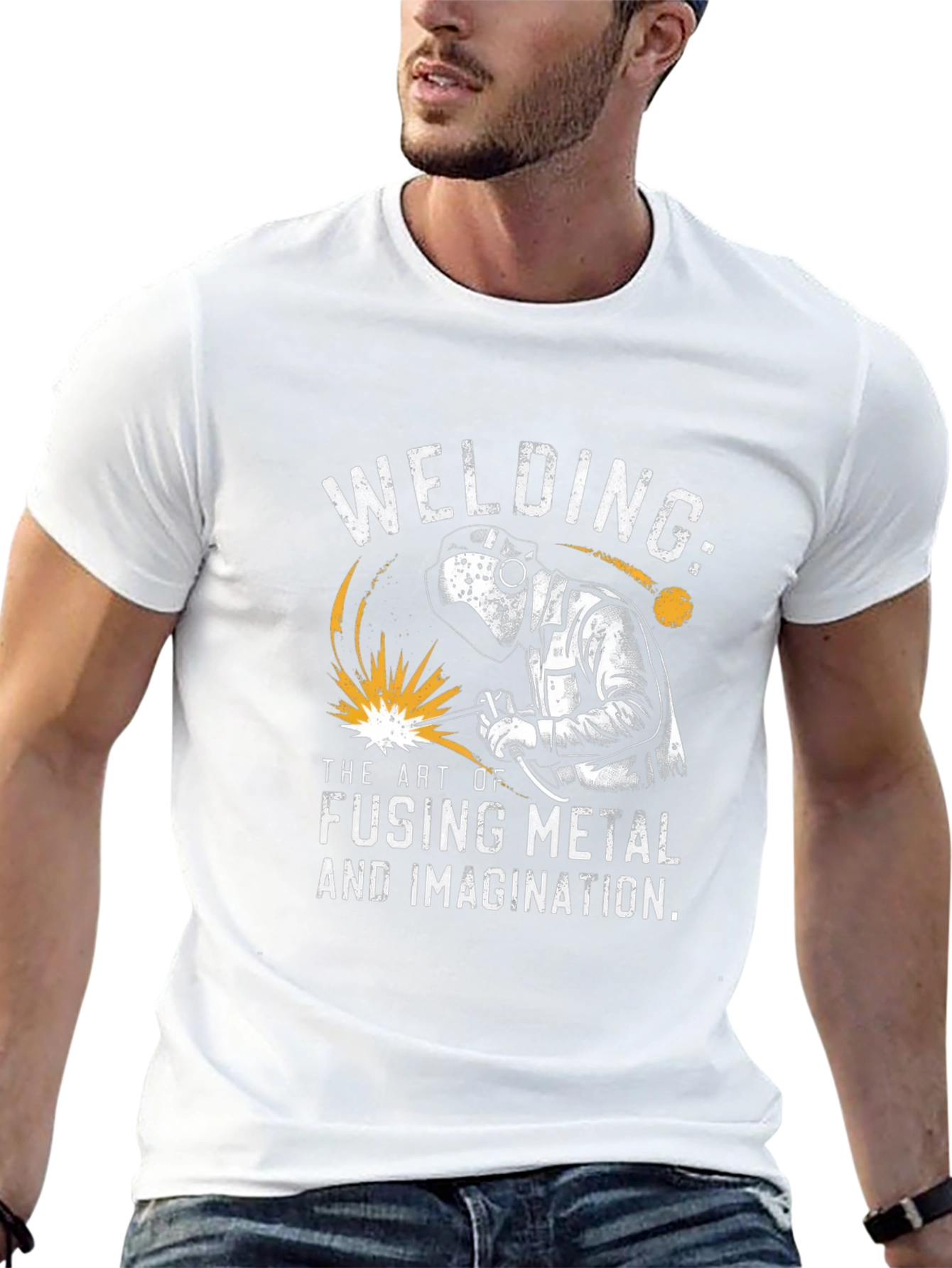 Welding T-Shirt: Art of Fusing Metal & Imagination