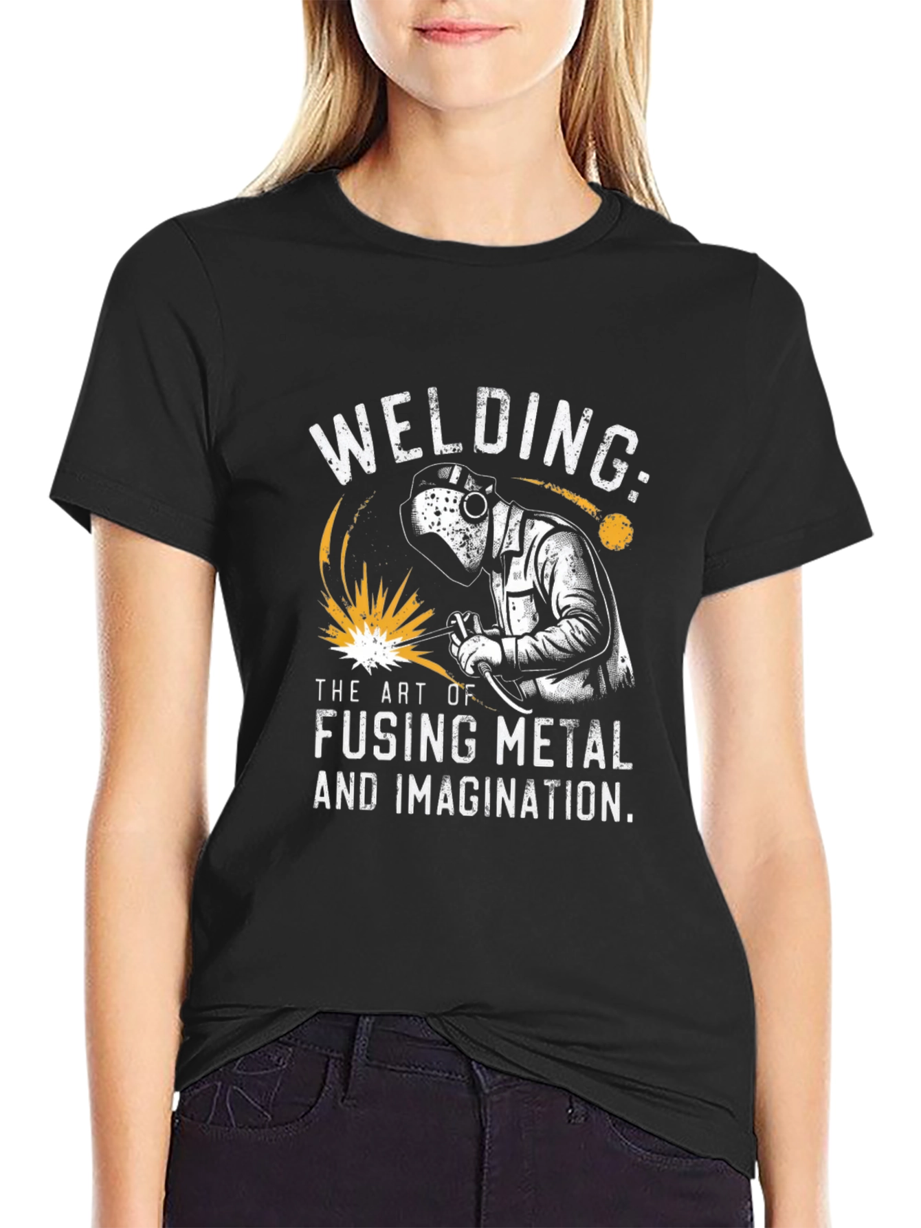 Welding T-Shirt: Art of Fusing Metal & Imagination