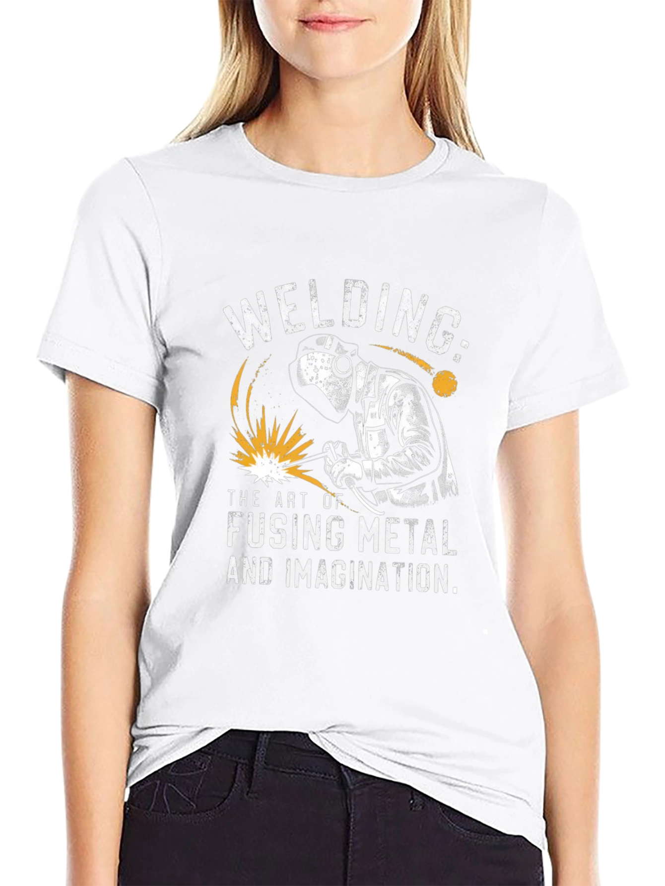 Welding T-Shirt: Art of Fusing Metal & Imagination