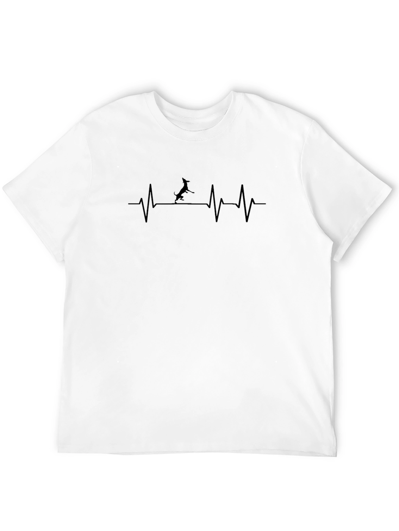 Dog Heartbeat T-Shirt - Unisex Cotton Tee