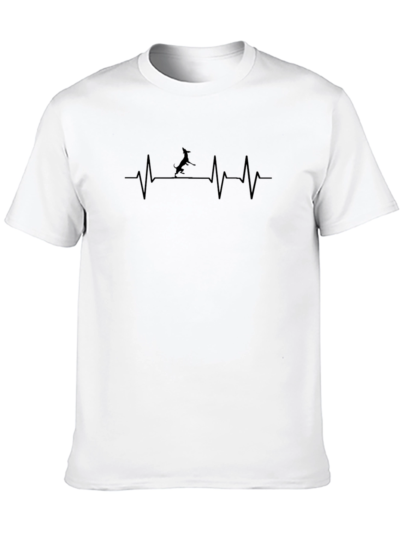 Dog Heartbeat T-Shirt - Unisex Cotton Tee