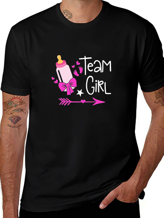 Team Girl Baby Shower Gender Reveal T-Shirt