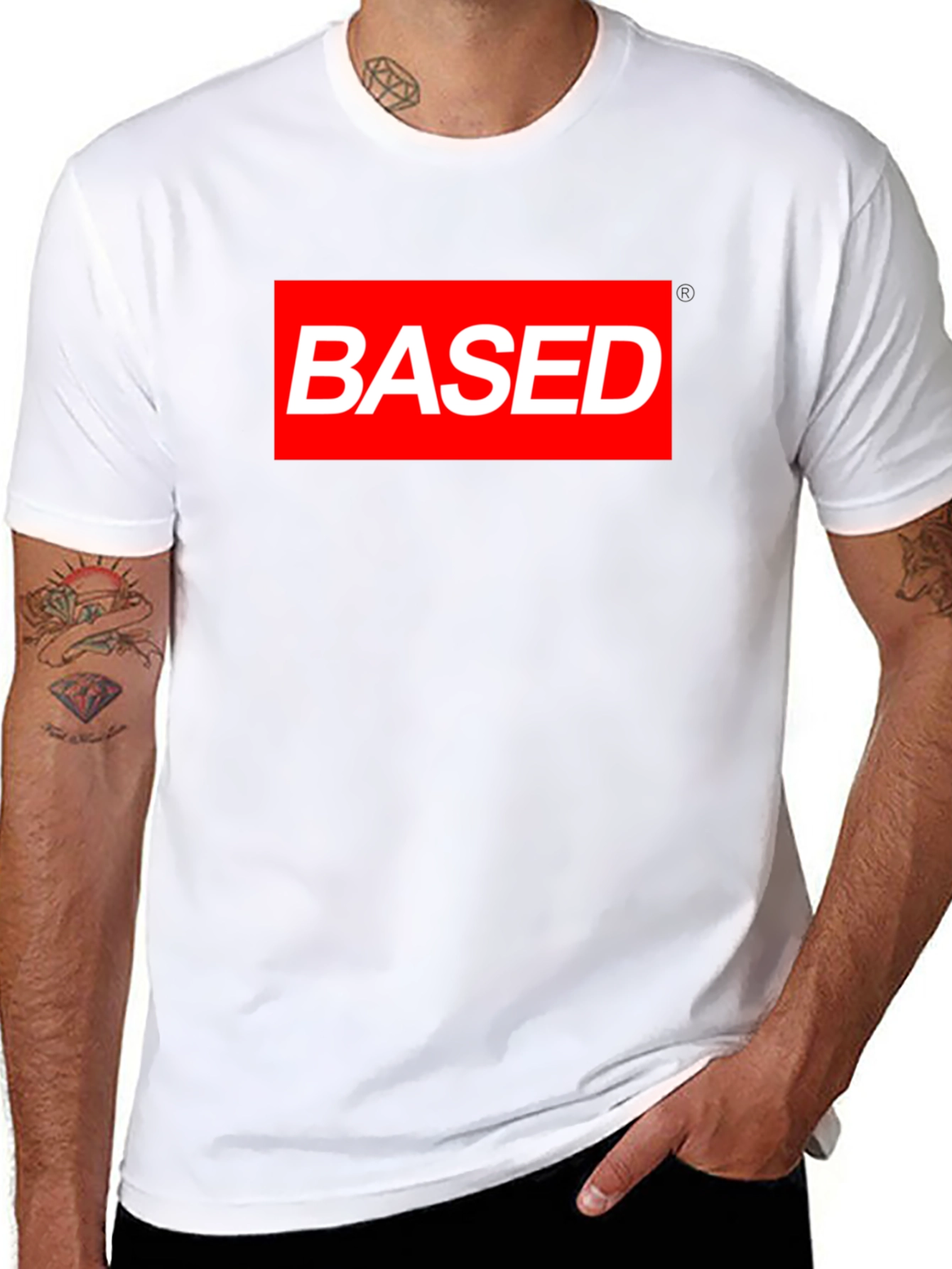 Based Red Box Black T-Shirt