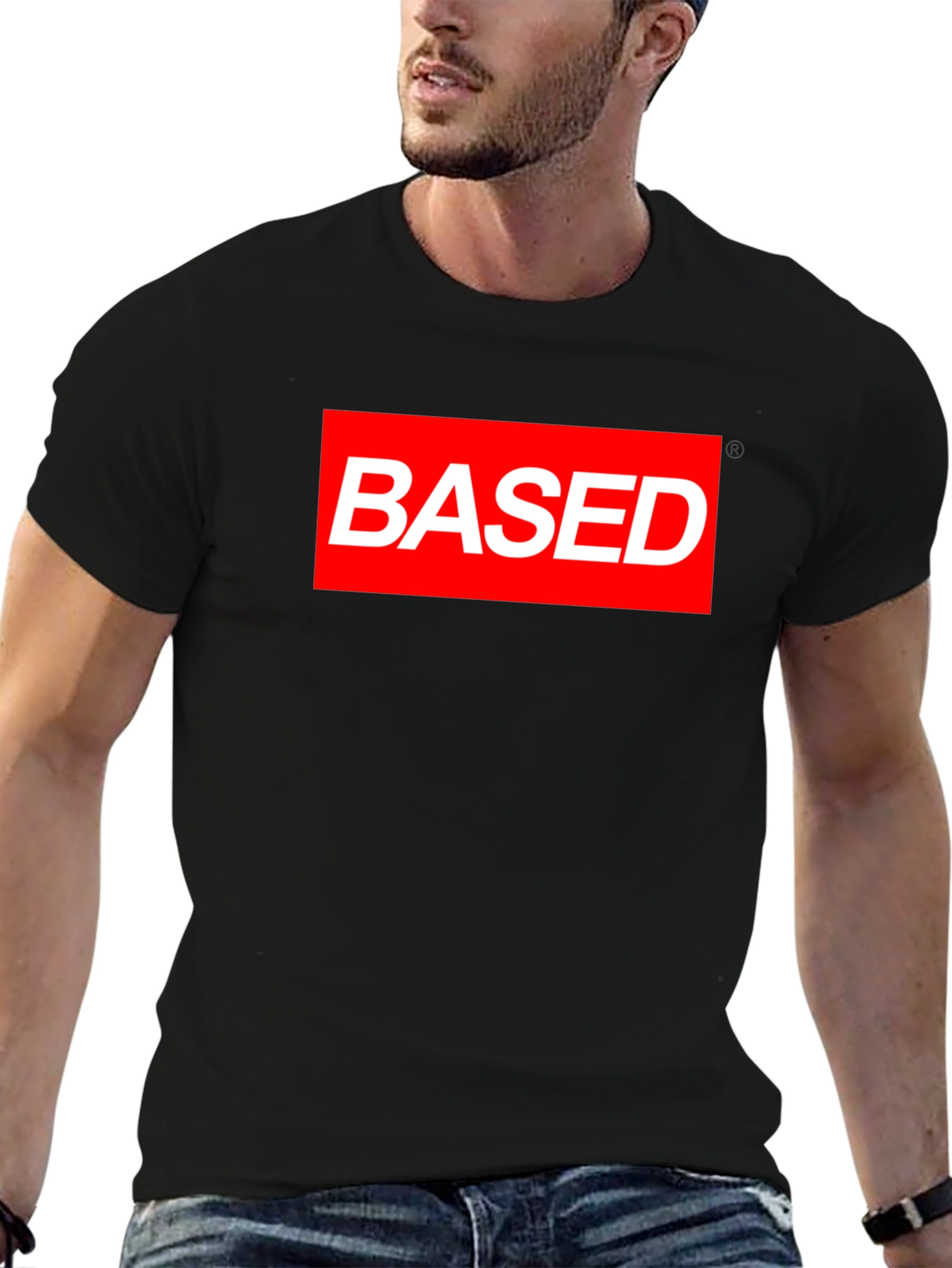 Based Red Box Black T-Shirt