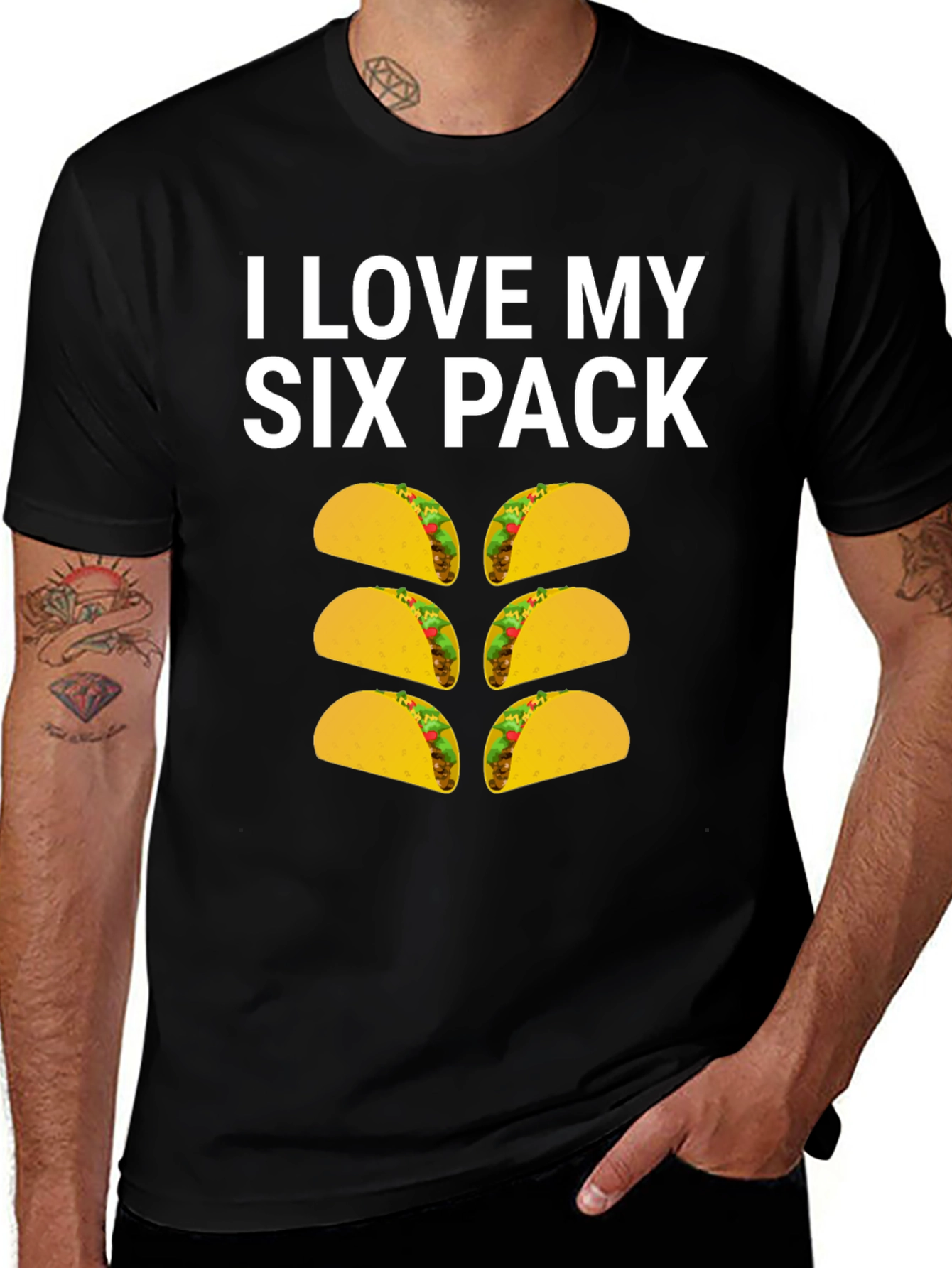 I Love My Six Pack Taco T-Shirt