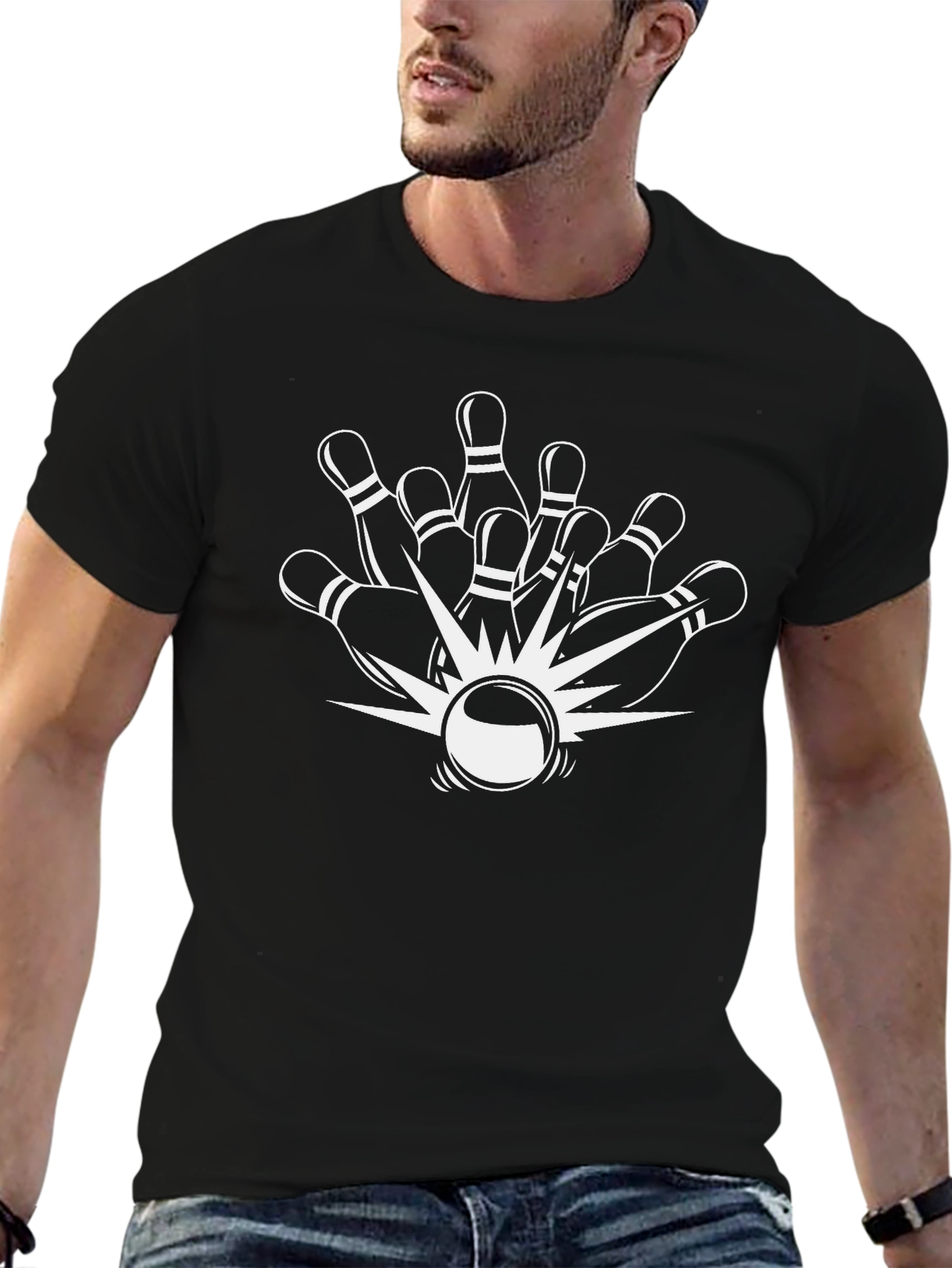 Bowling Strike T-Shirt - Classic Design