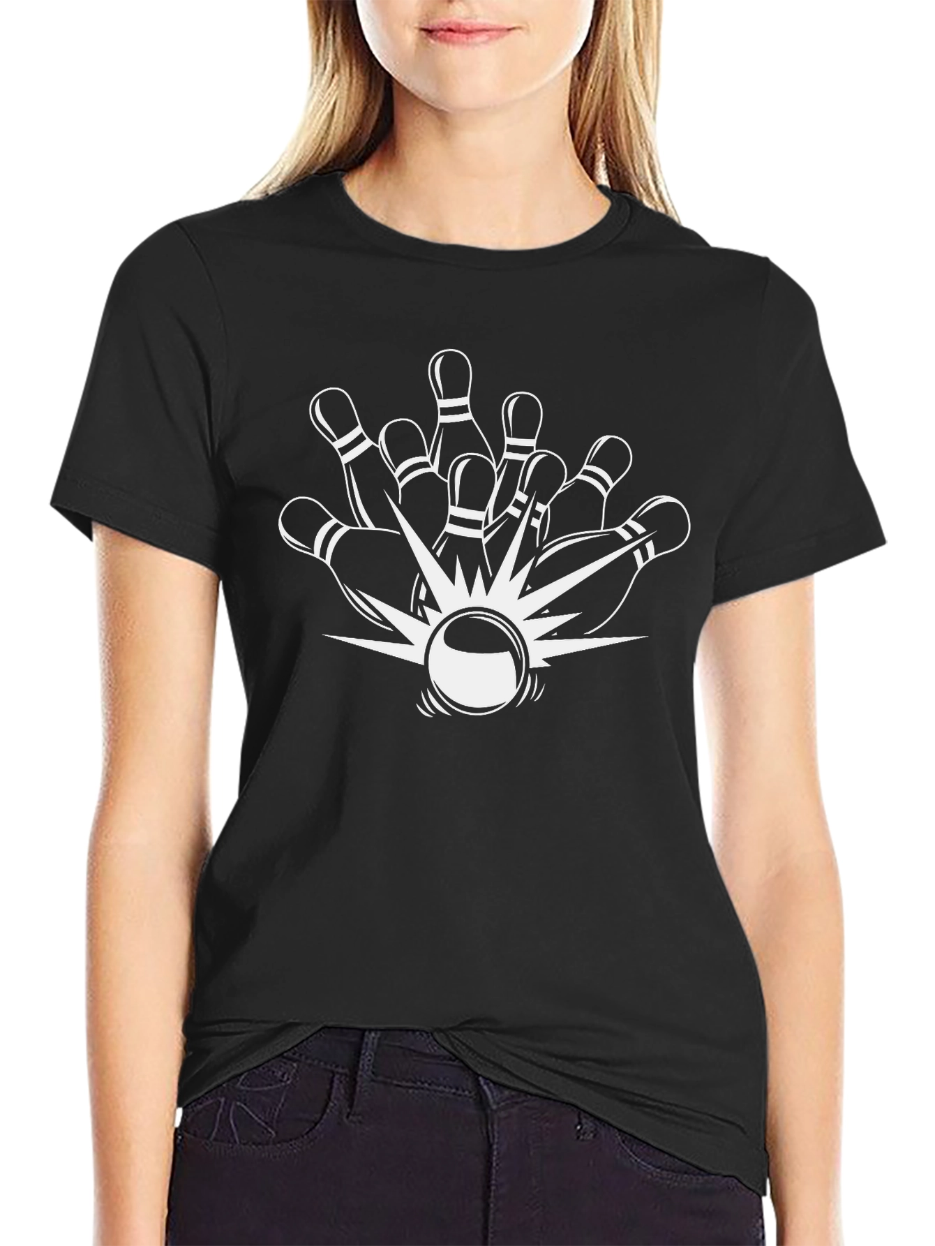 Bowling Strike T-Shirt - Classic Design