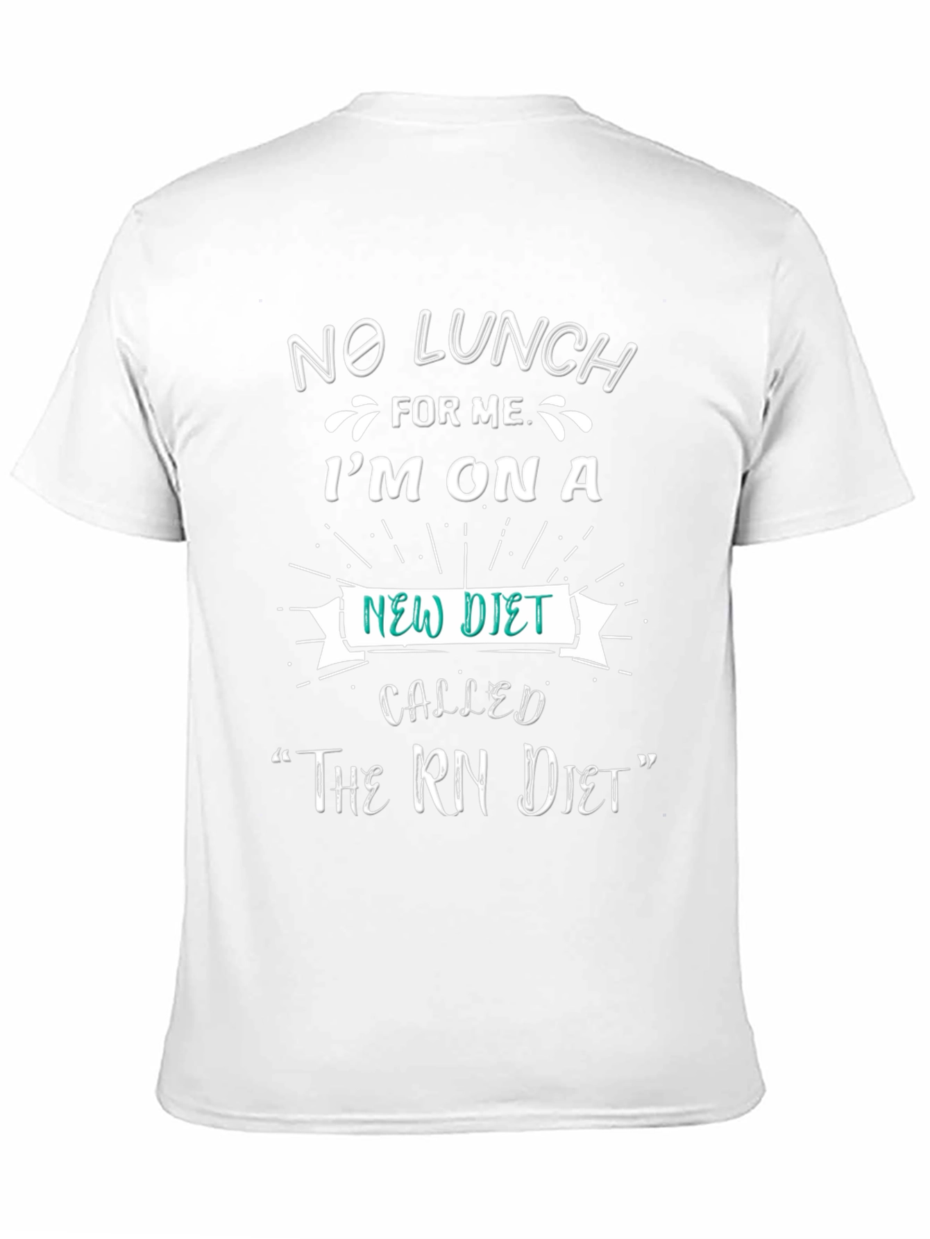 No Lunch RN Diet Graphic Tee - Black