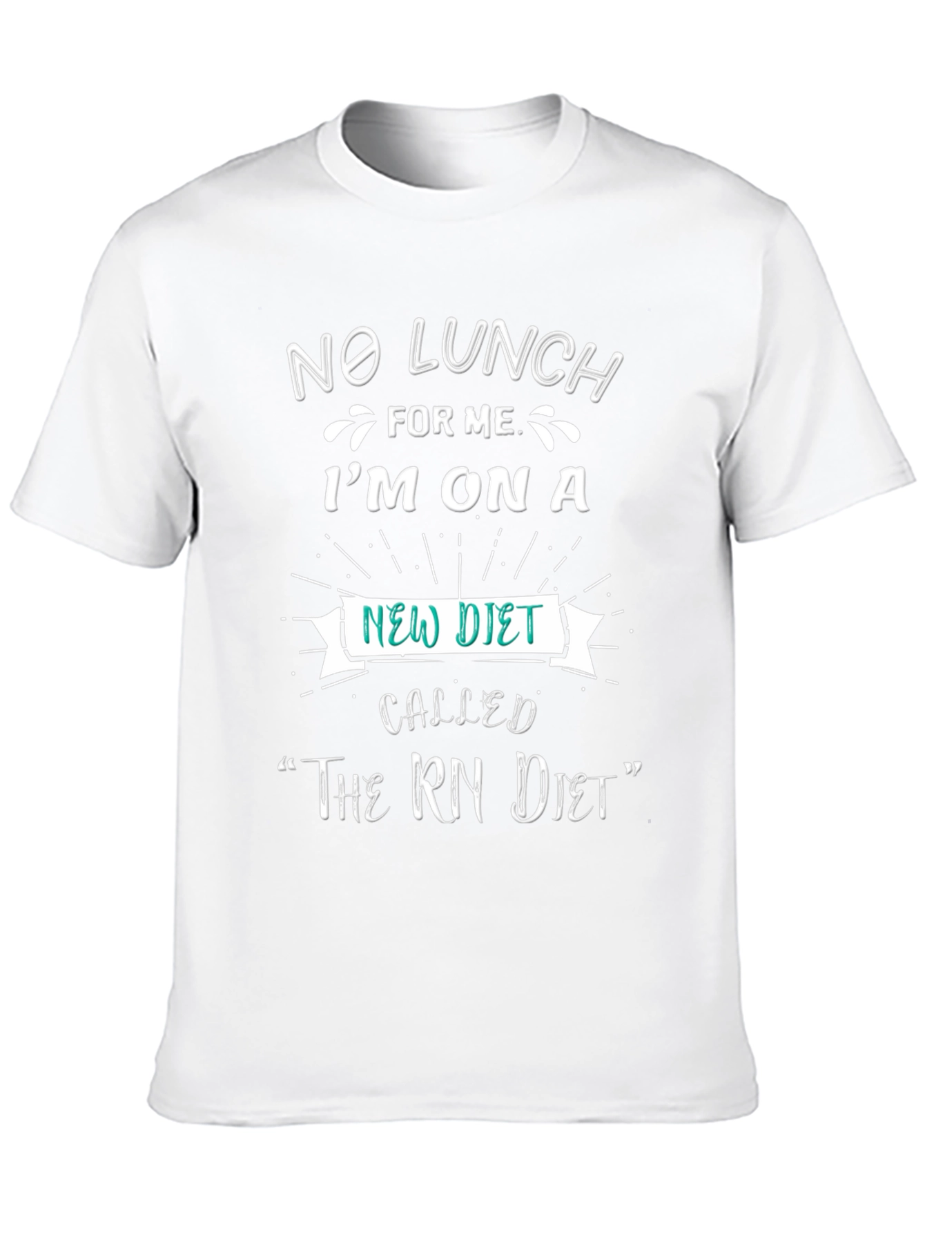 No Lunch RN Diet Graphic Tee - Black